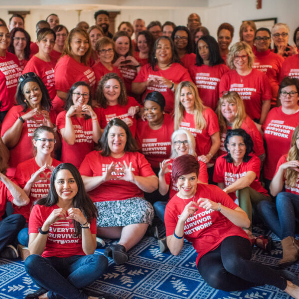 2018 Everytown Survivor Network class posing for a photo