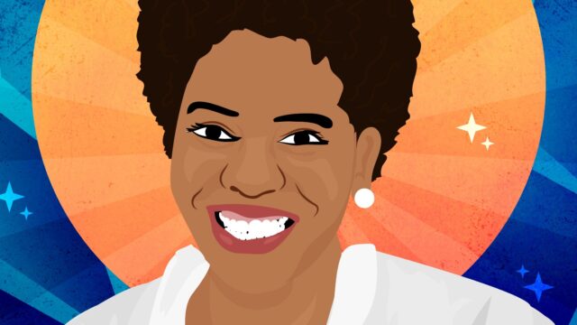 Illustration of Quiana Agbai, a Black woman, smiling