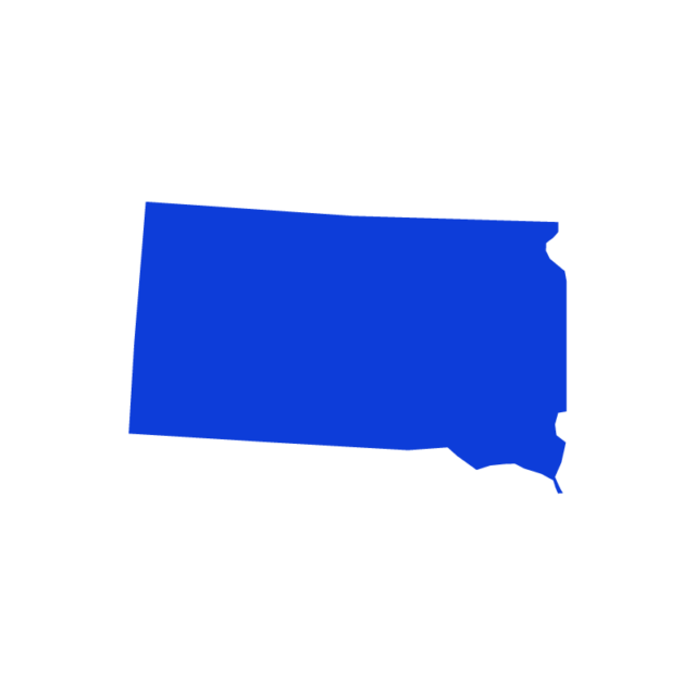 South Dakota state outline